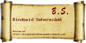Bindseid Seherezádé névjegykártya