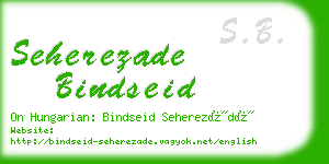 seherezade bindseid business card